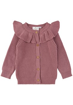 The New Olly collar cardigan - Nostalgia Rose